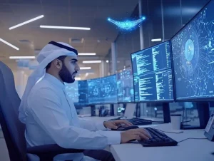 an Emiratie working for Cybersecurity for Small Businesses in UAE