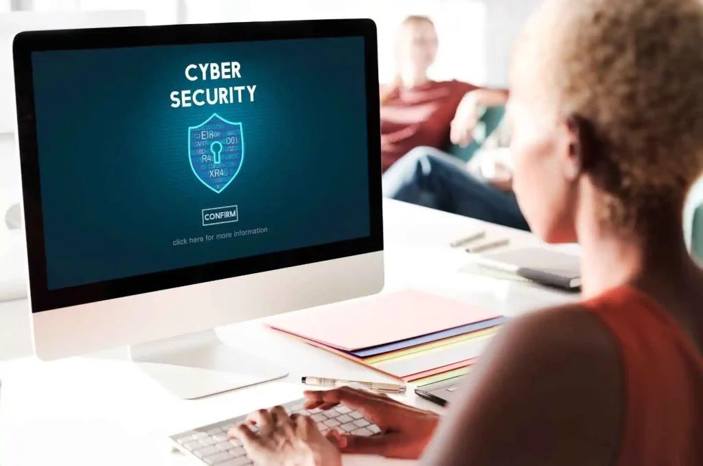 a woman studying Cybersecurity Courses for Beginners Online