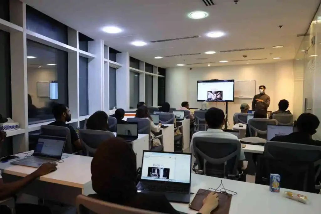 Expert trainers at RedTeam Hacker Academy Dubai teaching cyber security courses for beginners.