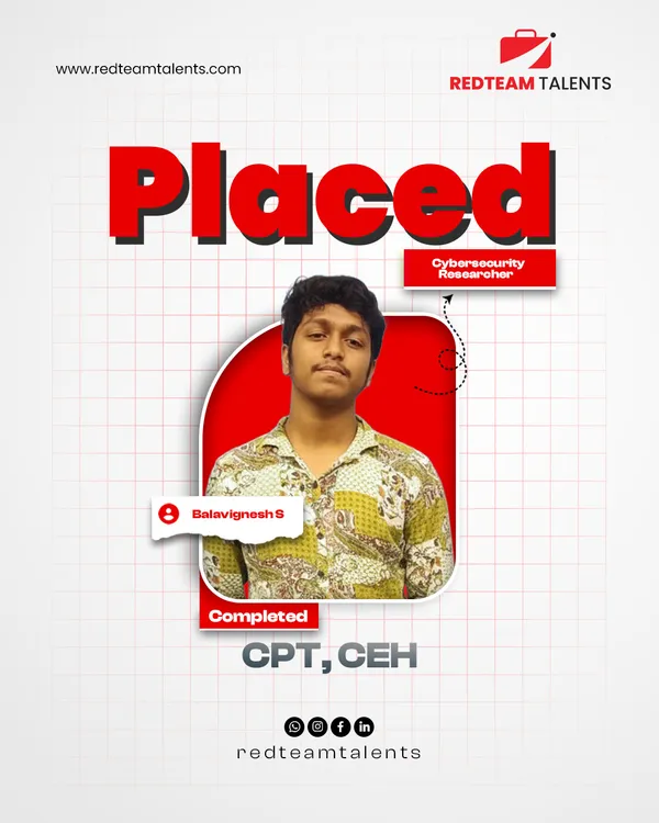 placed balavignesh
